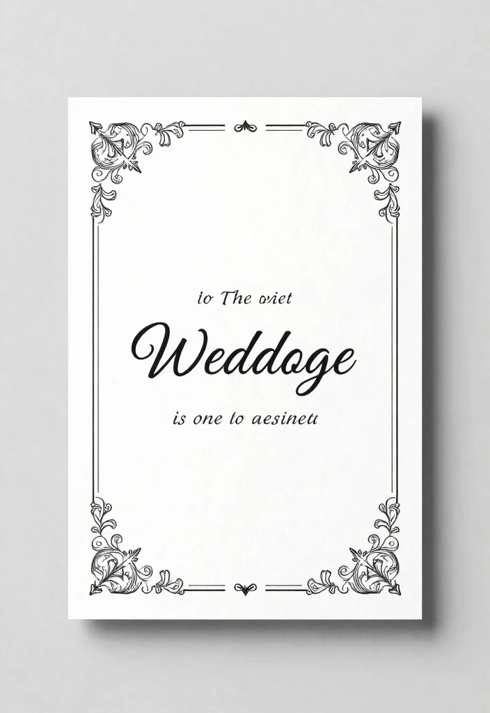 18 Vintage Wedding Cards Ideas With Timeless Charm 15 18 Vintage Wedding Cards Ideas With Timeless Charm - 5. Monochrome Charm 1