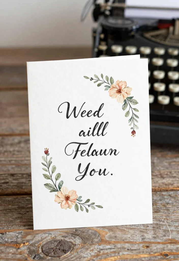 18 Vintage Wedding Cards Ideas With Timeless Charm 18 18 Vintage Wedding Cards Ideas With Timeless Charm - 8. Vintage Typewriter Fonts 1