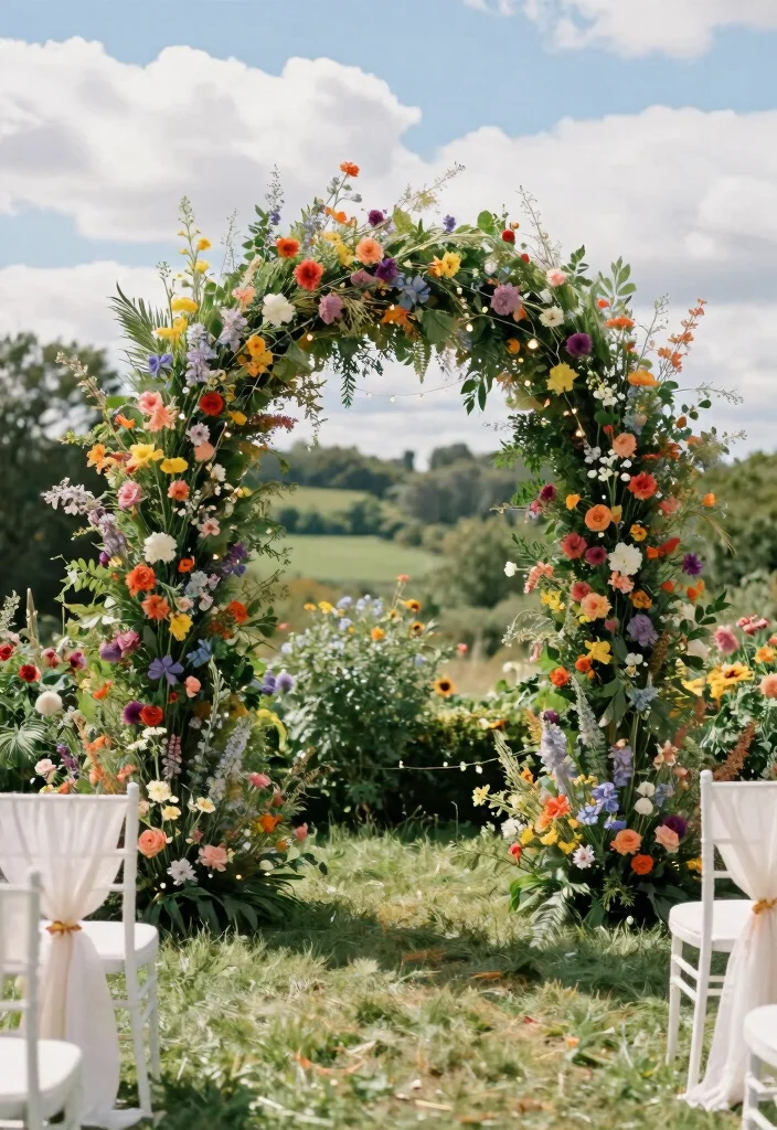 18 Wedding Backdrop Outdoor Ideas With Natural Romance - 1. Floral Fantasy 1