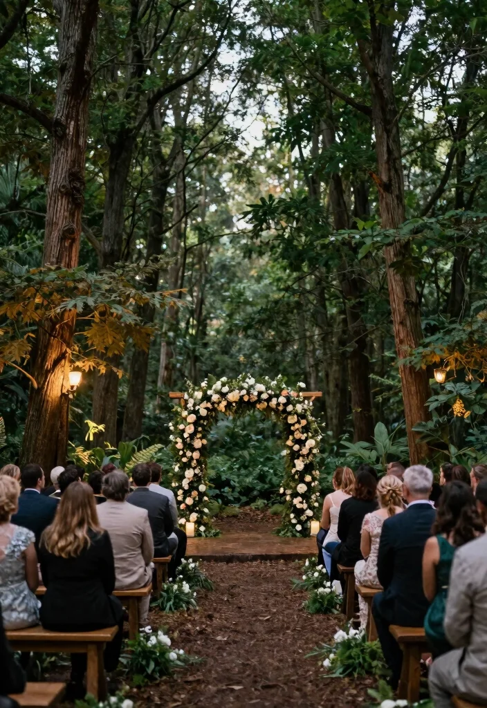 18 Wedding Backdrop Outdoor Ideas With Natural Romance - 12. Enchanted Forest 1