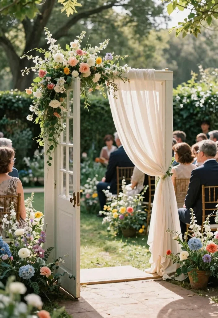 18 Wedding Backdrop Outdoor Ideas With Natural Romance - 13. Vintage Doorway 1