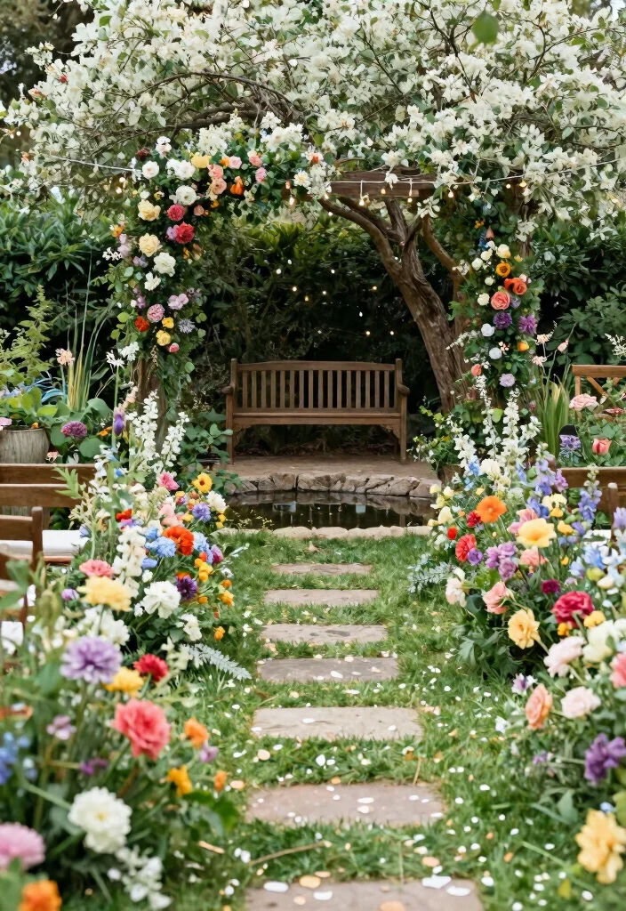 18 Wedding Backdrop Outdoor Ideas With Natural Romance - 4. Garden of Dreams 1