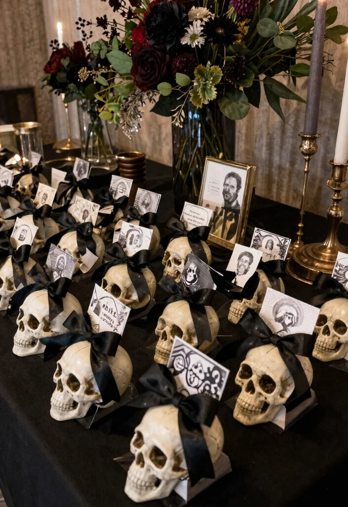 10 Skull Wedding Decorations That Balance Edge and Elegance - 9. Skull-Themed Favors for Guests 1