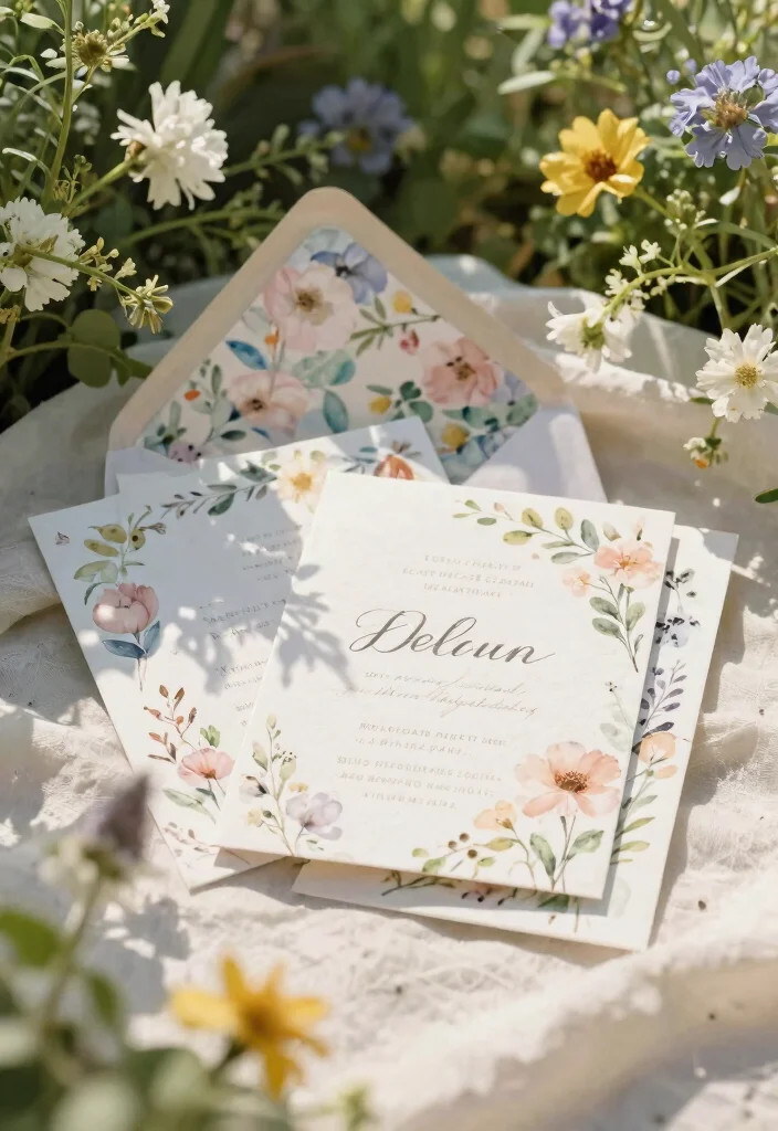 12 Botanical Wedding Invitations That Print Clear Not Blurry 1 12 Botanical Wedding Invitations That Print Clear Not Blurry - 1. Whimsical Watercolor Florals 1