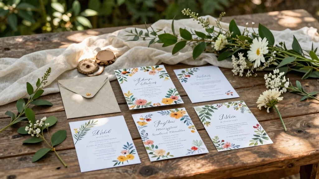 12 Botanical Wedding Invitations That Print Clear Not Blurry
