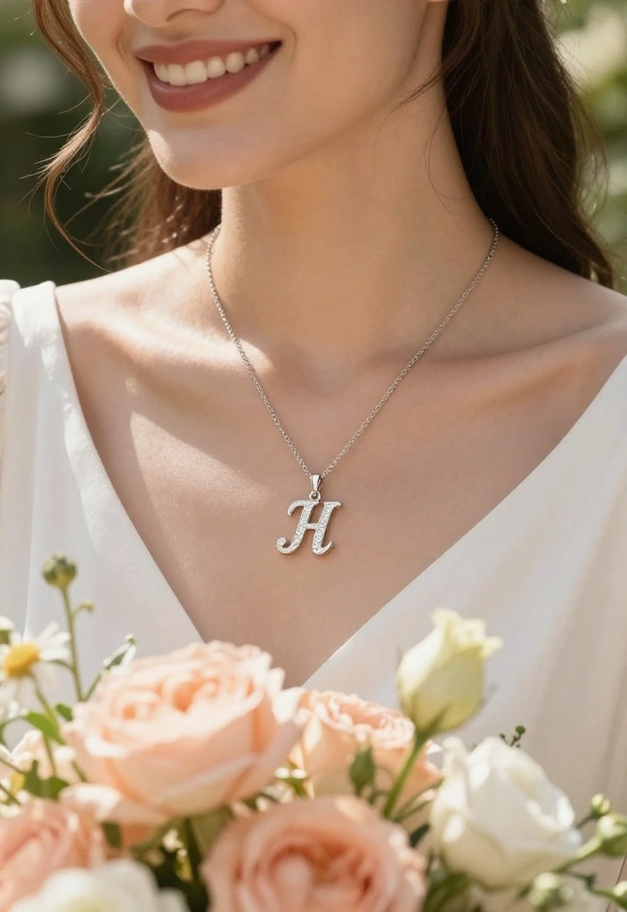12 Daughter Wedding Gifts She Can Wear Down the Aisle 1 12 Daughter Wedding Gifts She Can Wear Down the Aisle - 1. Engraved Initial Necklace 1