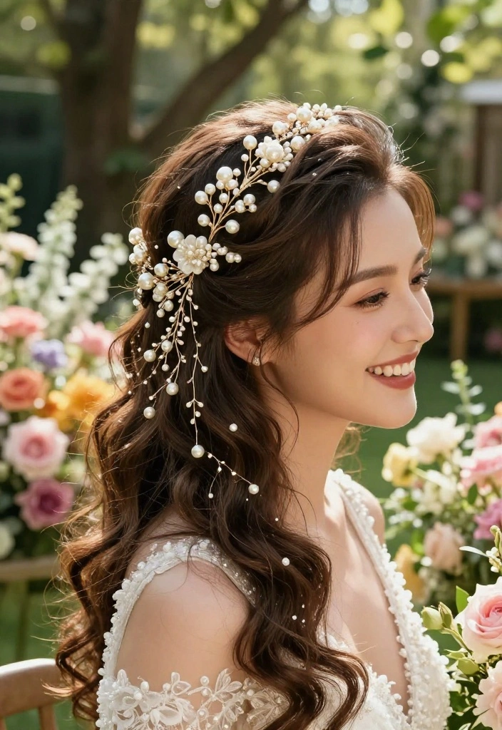 12 Daughter Wedding Gifts She Can Wear Down the Aisle 25 12 Daughter Wedding Gifts She Can Wear Down the Aisle - 5. Personalized Bridal Hair Accessories 1