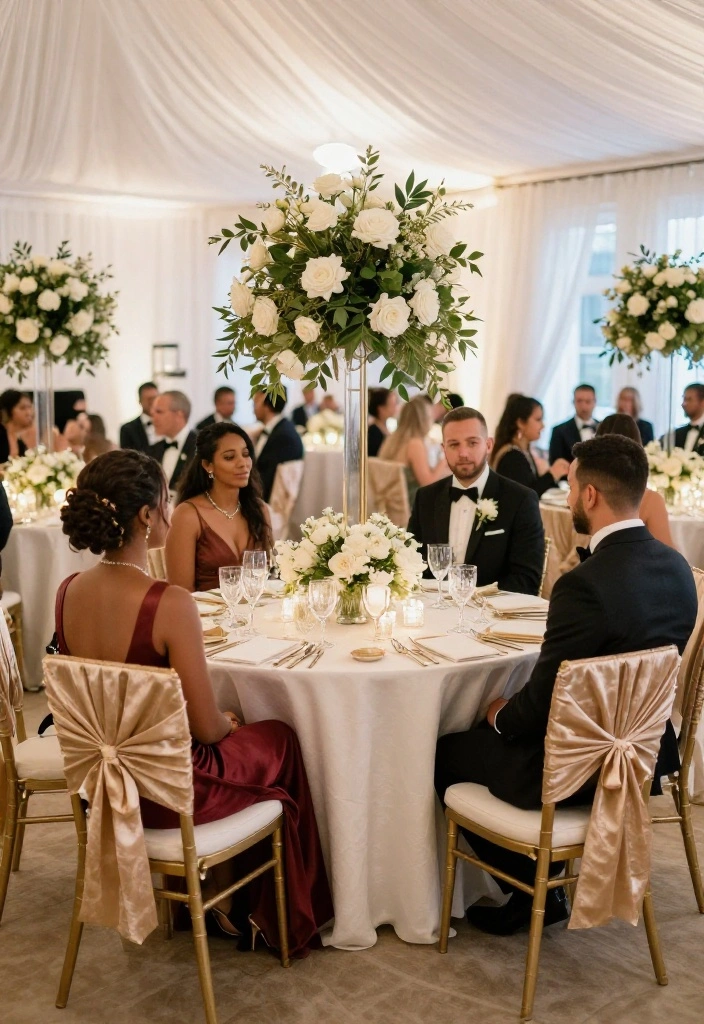 12 Luxury Wedding Reception Decor That Costs Half the Price 35 12 Luxury Wedding Reception Decor That Costs Half the Price - 5. Elegant Chair Covers 1