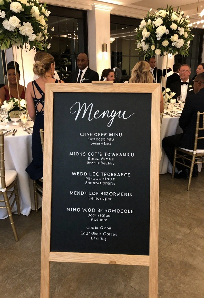 12 Luxury Wedding Reception Decor That Costs Half the Price 39 12 Luxury Wedding Reception Decor That Costs Half the Price - 9. Creative Menu Displays 1