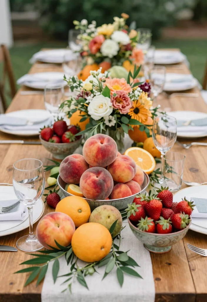 12 Spring Wedding Table Decor That Coordinates Without Looking Easter 30 12 Spring Wedding Table Decor That Coordinates Without Looking Easter - 10. Seasonal Fruit as Decor 1