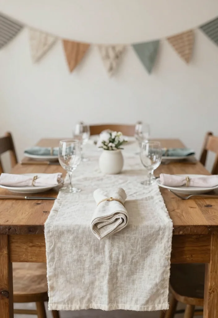 12 Spring Wedding Table Decor That Coordinates Without Looking Easter 27 12 Spring Wedding Table Decor That Coordinates Without Looking Easter - 7. Incorporating Natural Textiles 1