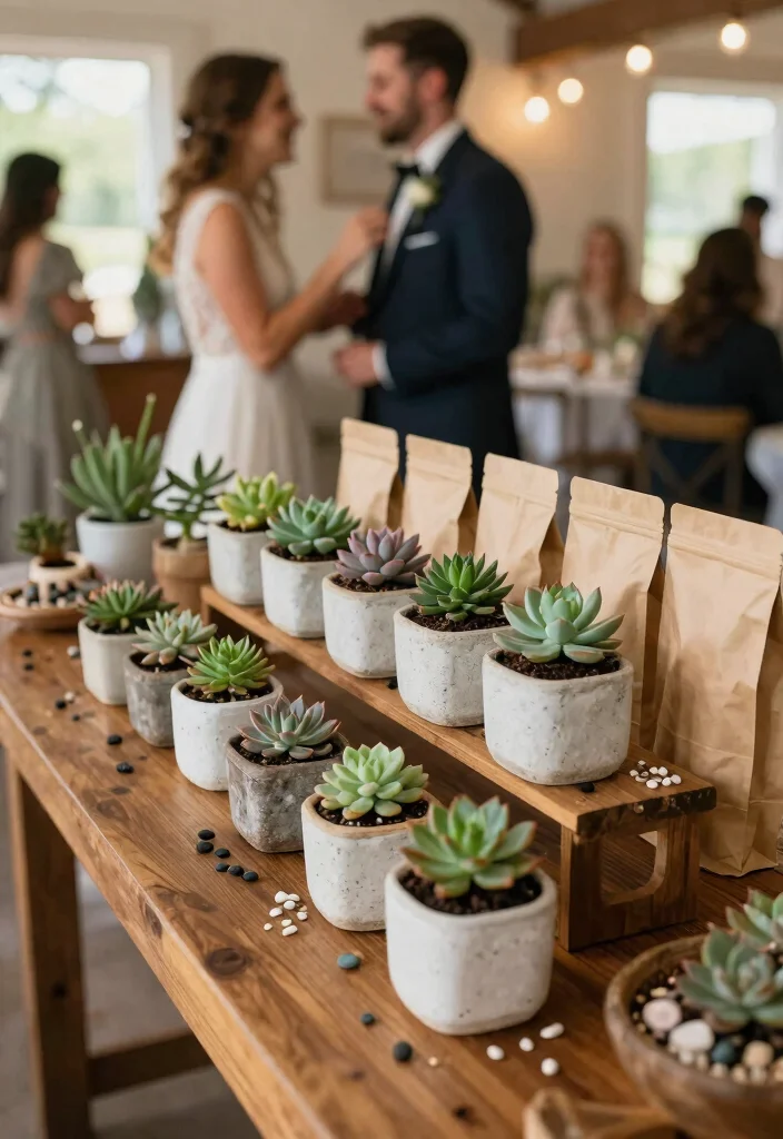 12 Succulent Wedding Favors That Guests Take Home and Keep Alive - 2. DIY Succulent Planting Kits 1