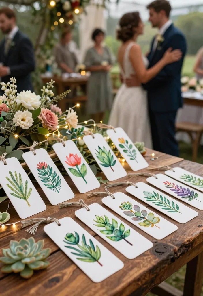 12 Succulent Wedding Favors That Guests Take Home and Keep Alive - 8. Succulent Bookmarks 1