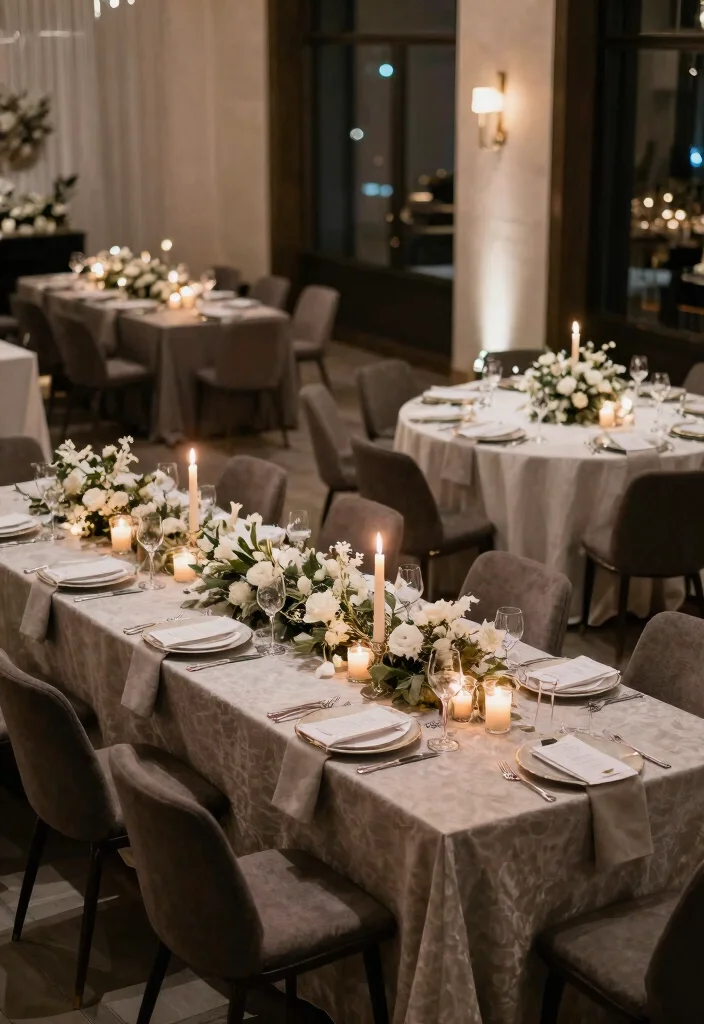 14 Christmas Wedding Table Decor That Stays Elegant Not Tacky - 12. Unique Table Shapes 1