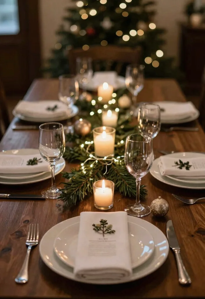 14 Christmas Wedding Table Decor That Stays Elegant Not Tacky - 6. Subtle Holiday Accents 1