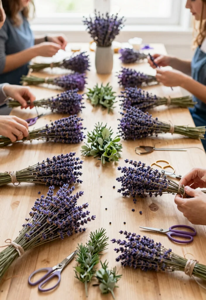 14 DIY Wedding Flowers That Won't Wilt Before Your Vows - 1. Dried Lavender Bouquets 1