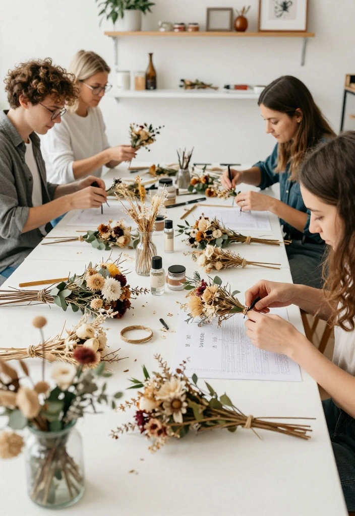14 DIY Wedding Flowers That Won't Wilt Before Your Vows - 10. Dried Flower Boutonnieres 1