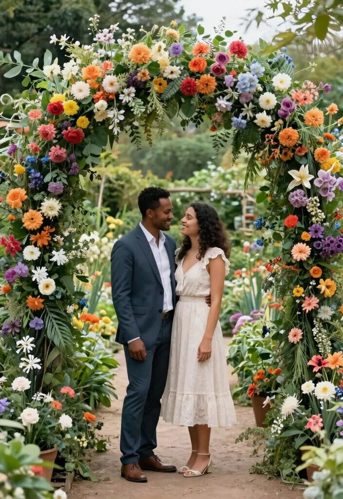 14 Garden Wedding Backdrop Ideas That Work Rain or Shine 1 14 Garden Wedding Backdrop Ideas That Work Rain or Shine - 1. Floral Archways with Weatherproof Blooms 1