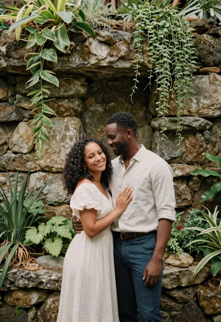 14 Garden Wedding Backdrop Ideas That Work Rain or Shine 38 14 Garden Wedding Backdrop Ideas That Work Rain or Shine - 8. Natural Stone Backdrops 1