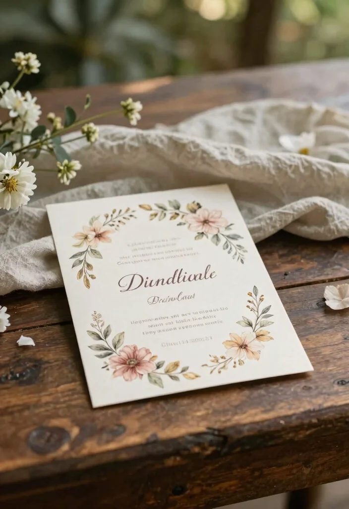 14 Garden Wedding Invitations That Won't Clash With Greenery - 11. Vintage Floral Illustrations 1