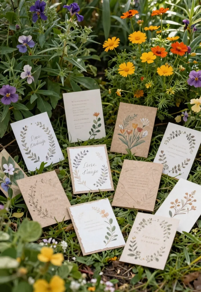 14 Garden Wedding Invitations That Won't Clash With Greenery - 7. Eco-Friendly Wedding Cards 1