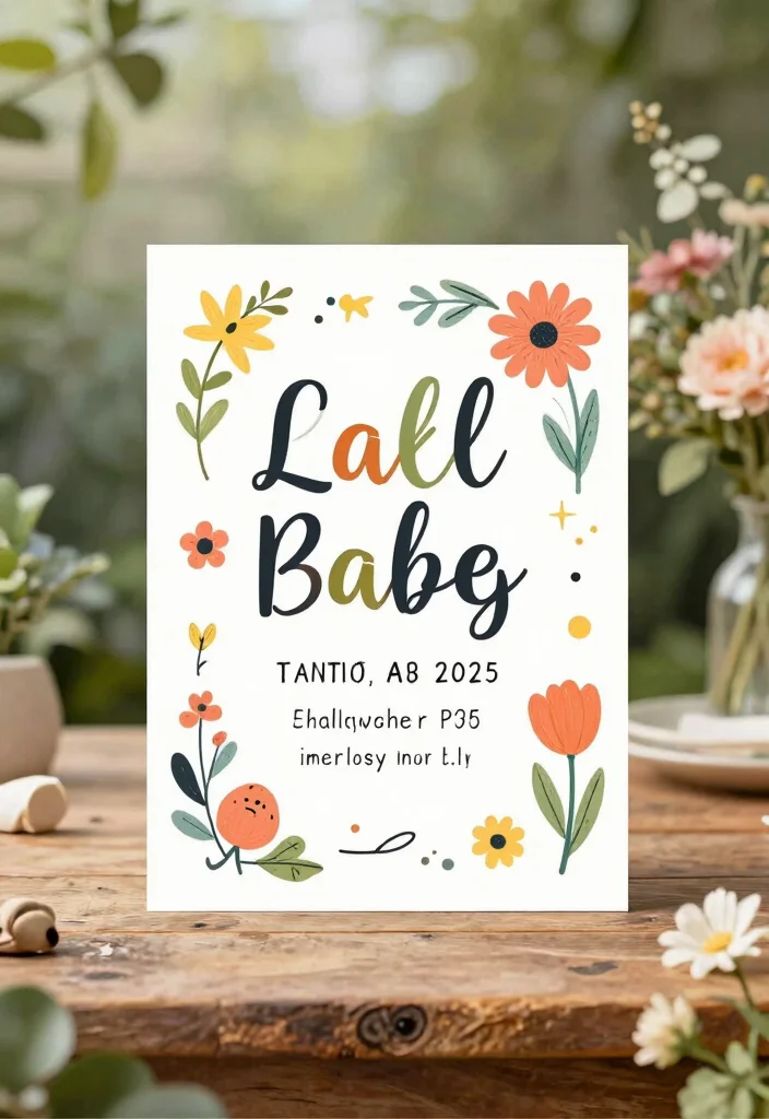 14 Garden Wedding Invitations That Won't Clash With Greenery - 8. Whimsical Typography 1