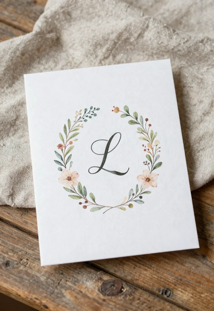 14 Garden Wedding Invitations That Won't Clash With Greenery - 9. Classic Monogrammed Designs 1
