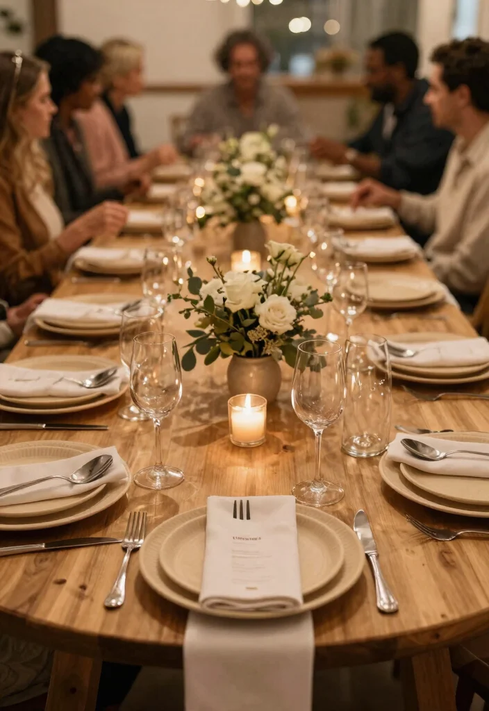 14 Simple Round Wedding Table Decorations That Stay Put All Night - 13. Sustainable Tableware 1