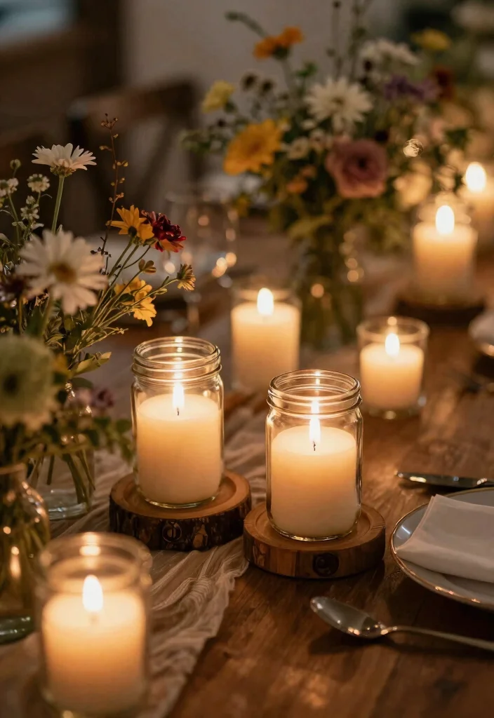 14 Wedding Table Candles That Stay Lit Through the Reception - 1. Rustic Soy Wax Candles 1