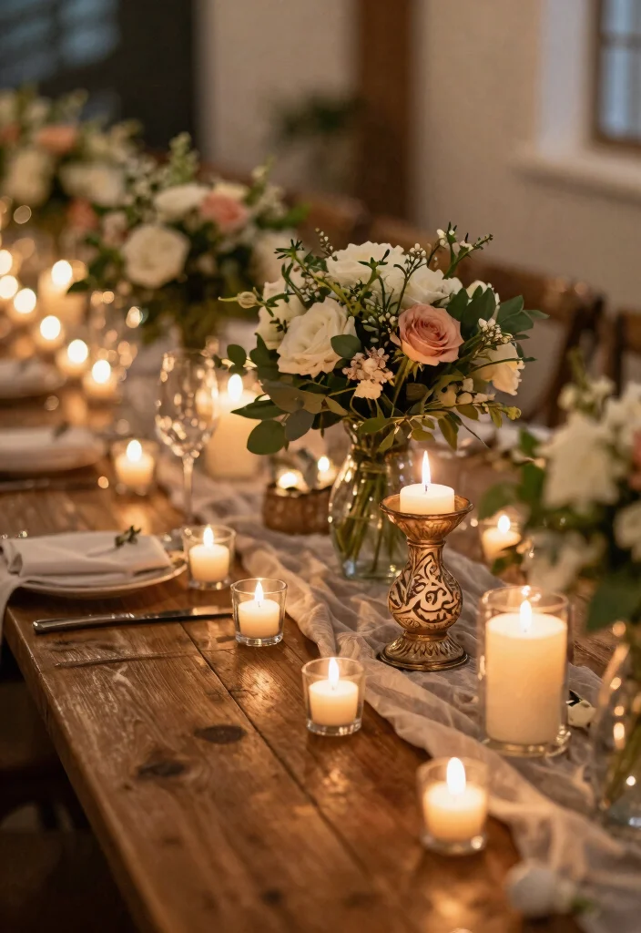 14 Wedding Table Candles That Stay Lit Through the Reception - 7. Miniature Tealight Candles 1