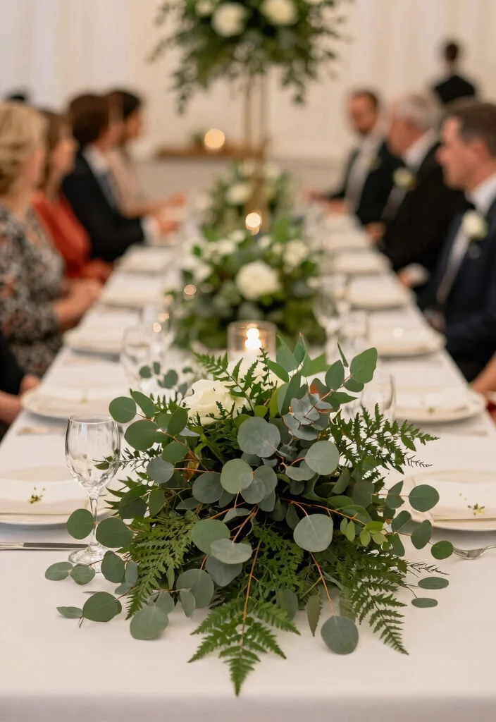 14 Wedding Table Centerpieces That Survive the Last Dance 48 14 Wedding Table Centerpieces That Survive the Last Dance - 8. Seasonal Greenery Bouquets 1