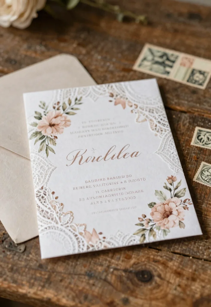 15 Barn Wedding Invitations That Work for Formal Guests Too 1 15 Barn Wedding Invitations That Work for Formal Guests Too - 1. Vintage Elegance 1