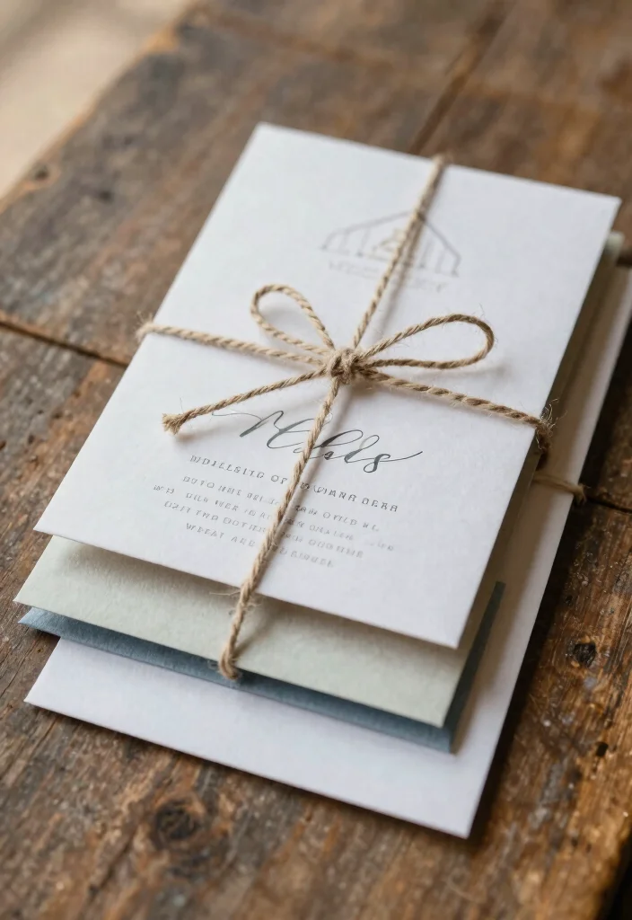 15 Barn Wedding Invitations That Work for Formal Guests Too 60 15 Barn Wedding Invitations That Work for Formal Guests Too - 10. Layered Invitations 1