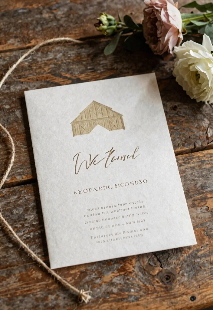 15 Barn Wedding Invitations That Work for Formal Guests Too 64 15 Barn Wedding Invitations That Work for Formal Guests Too - 14. Eco-Friendly Options 1