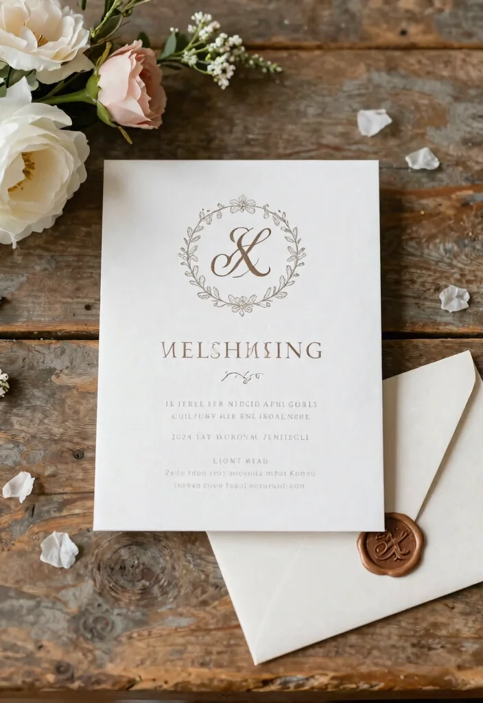 15 Barn Wedding Invitations That Work for Formal Guests Too 24 15 Barn Wedding Invitations That Work for Formal Guests Too - 4. Monogram Magic 1