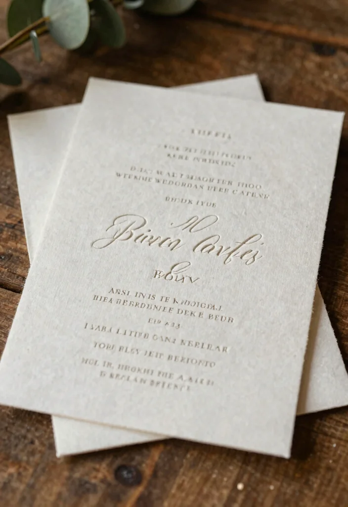15 Barn Wedding Invitations That Work for Formal Guests Too 37 15 Barn Wedding Invitations That Work for Formal Guests Too - 7. Textured Paper 1