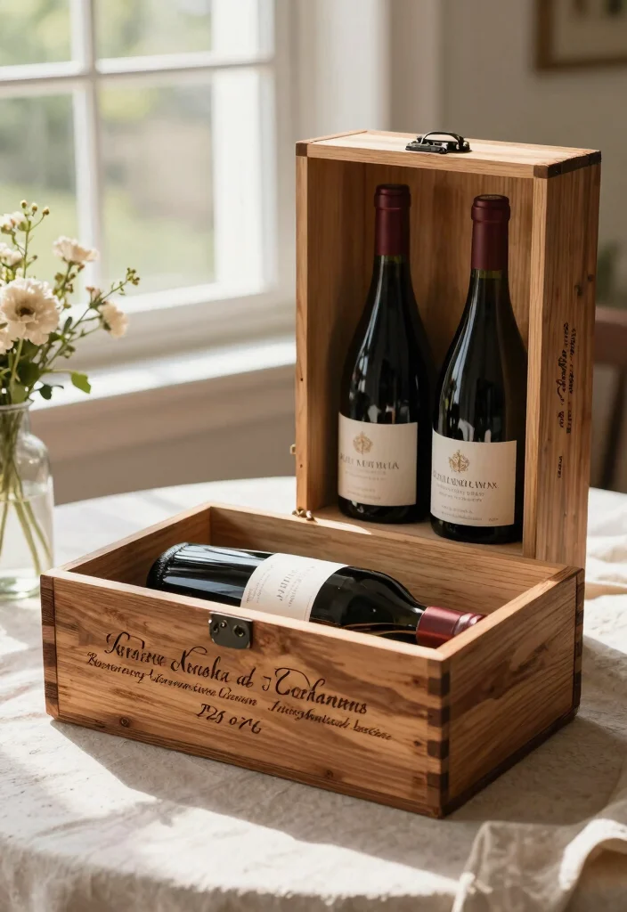 15 Engraved Wedding Gifts Where Fonts Look Elegant Not Tacky 17 15 Engraved Wedding Gifts Where Fonts Look Elegant Not Tacky - 7. Personalized Wine Boxes 1