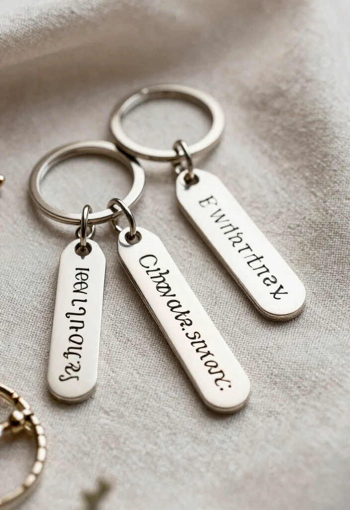 15 Engraved Wedding Gifts Where Fonts Look Elegant Not Tacky 18 15 Engraved Wedding Gifts Where Fonts Look Elegant Not Tacky - 8. Engraved Keychains 1
