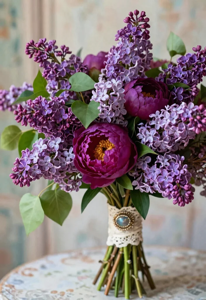 15 Lilac Wedding Decorations That Don't Look Washed Out in Photos - 1. Lilac Floral Bouquets 1