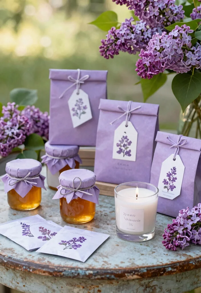 15 Lilac Wedding Decorations That Don't Look Washed Out in Photos - 15. Lilac-inspired Favors 1