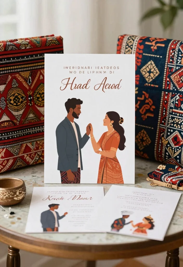 15 Modern Wedding Invitations That Cost Less Than They Look 53 15 Modern Wedding Invitations That Cost Less Than They Look - 13. Cultural Fusion Invitations 1