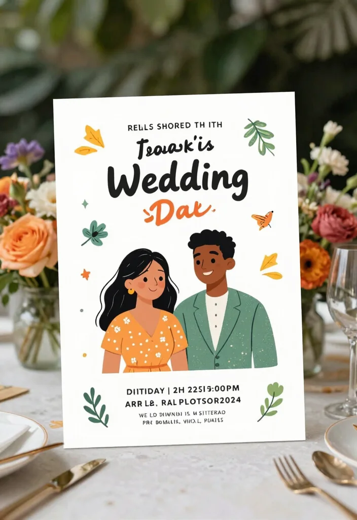 15 Modern Wedding Invitations That Cost Less Than They Look 27 15 Modern Wedding Invitations That Cost Less Than They Look - 7. Playful Typography 1