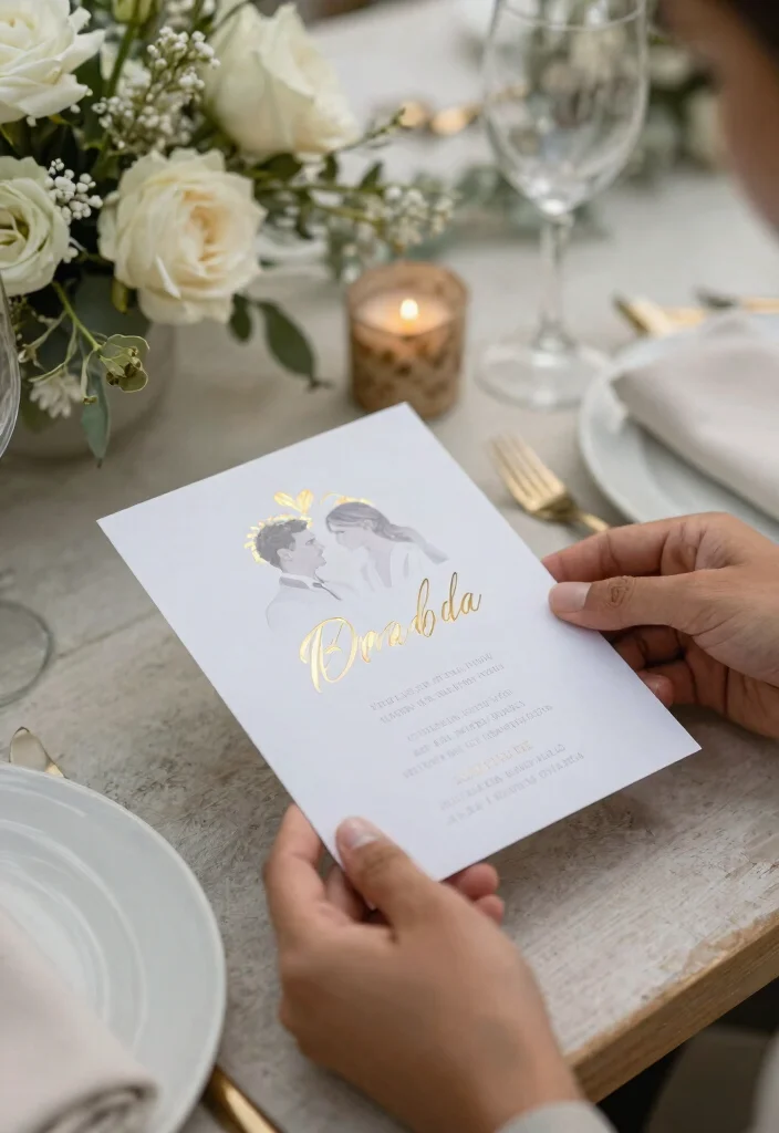 15 Modern Wedding Invitations That Cost Less Than They Look 29 15 Modern Wedding Invitations That Cost Less Than They Look - 9. Modern Foil Accents 1