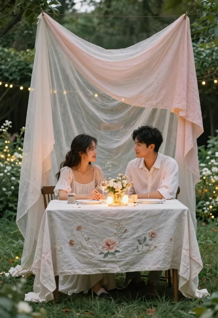 15 Sweetheart Table Wedding Decor Ideas That Don't Block Guest Views 12 15 Sweetheart Table Wedding Decor Ideas That Don't Block Guest Views - 2. Elegant Table Linens 1