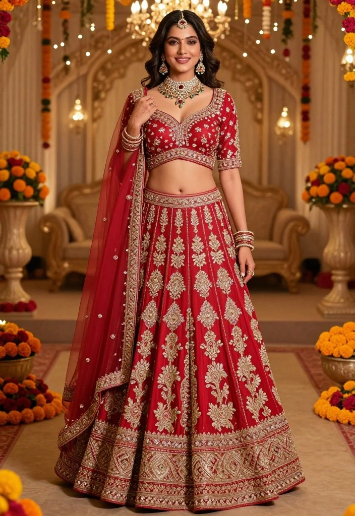 15 Wedding Guest Outfit Indian Ideas for Non-Indian Guests - 11. Intricate Choli Ensembles 1