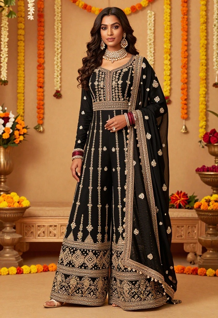 15 Wedding Guest Outfit Indian Ideas for Non-Indian Guests - 7. Stylish Jumpsuits for a Fun Twist 1