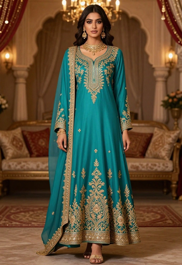 15 Wedding Guest Outfit Indian Ideas for Non-Indian Guests - 9. Radiant Kaftans for Effortless Elegance 1